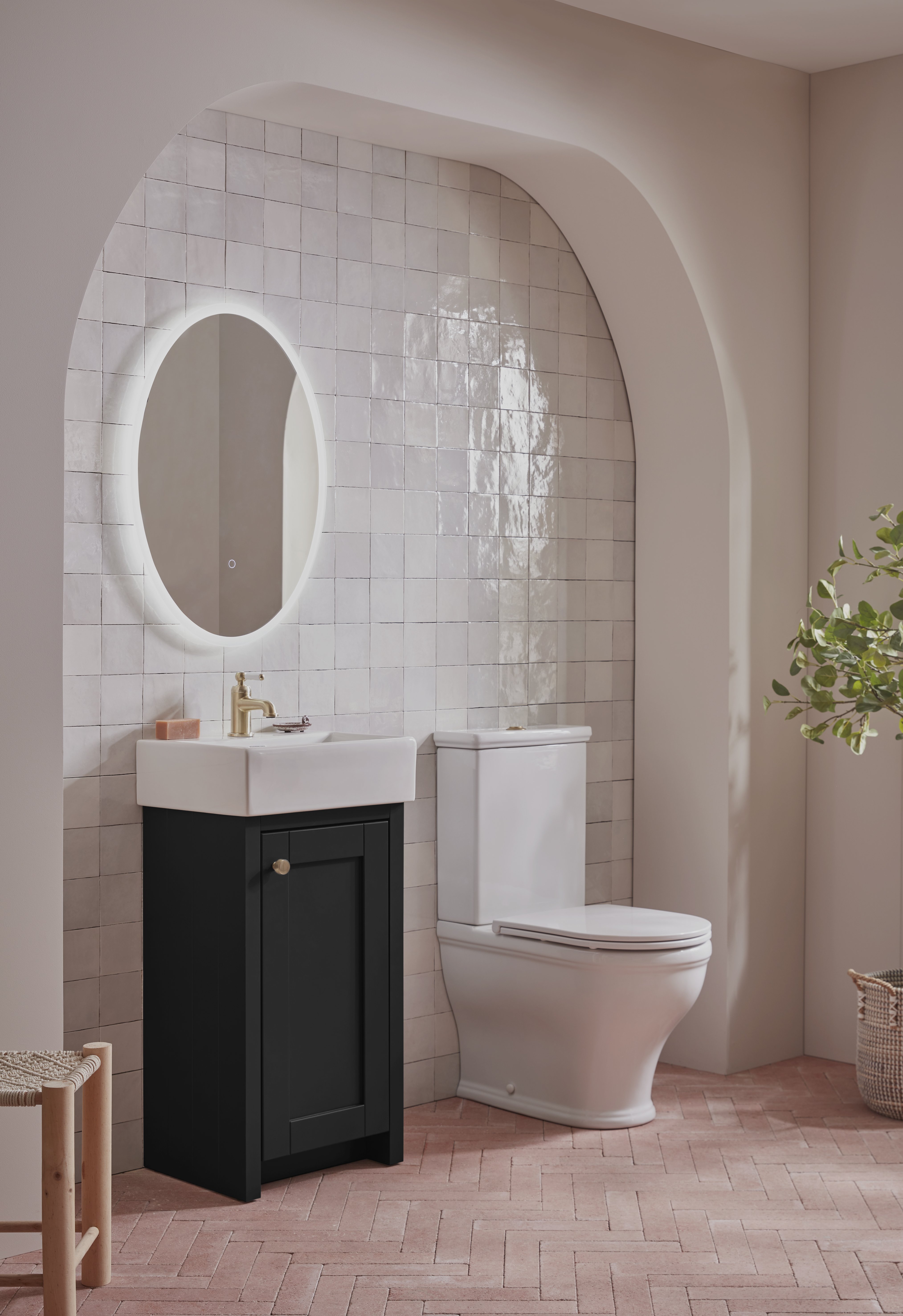 LANSDOWN CLOAKROOM UNIT MATT BLACK