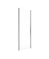 FLAIR BABY ILI SIDE PANEL 800MM SILVER WITH CLEAR GLASS 1800MM HIGH