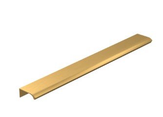 RT SIGNATURE HANDLE 01 200MM BRUSHED BRASS