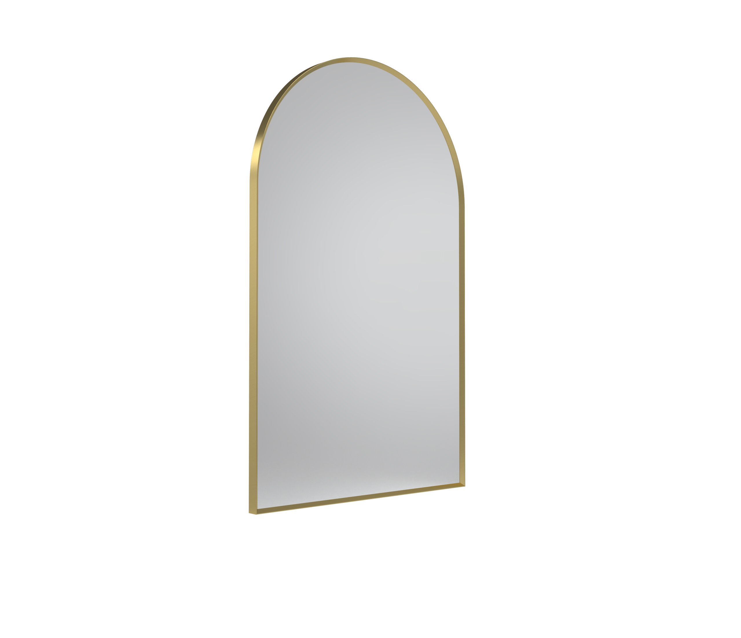 VERGE ARCH MIRROR 500 X 800MM BRASS