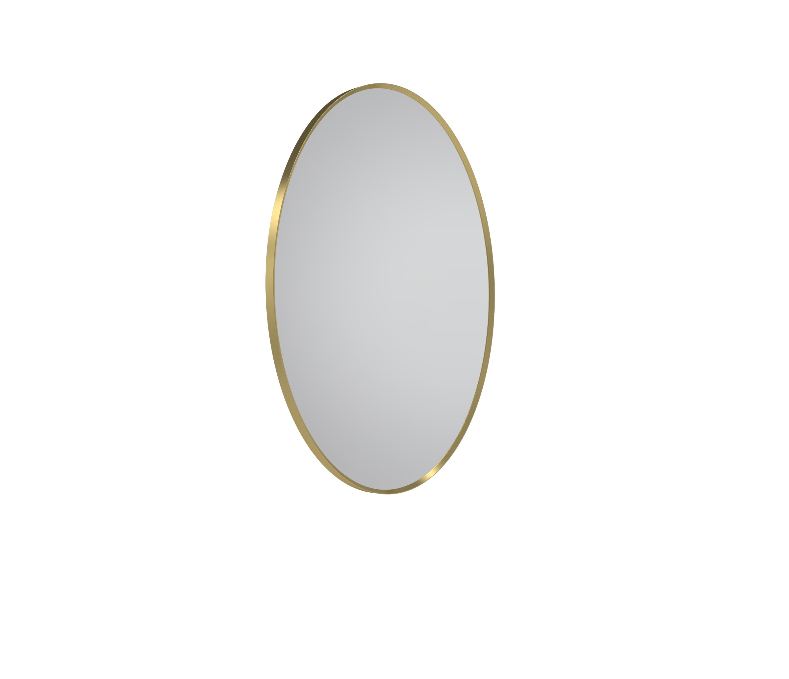 VERGE OVAL MIRROR BRASS